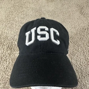 USC Trojans Hat Cap Strap Back Mens Black NCAA Football College Embroidered - Picture 1 of 9