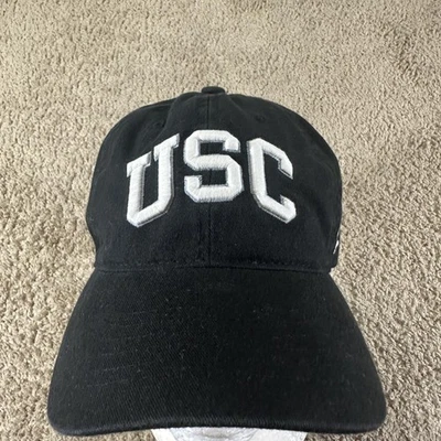 USC Trojans Hat Cap Strap Back Mens Black NCAA Football College Embroidered - Image 1 of 4