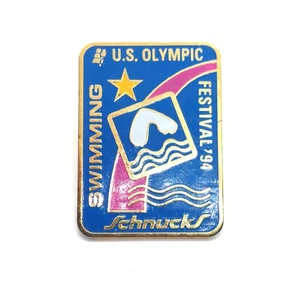 1994 US Olympic Festival Swimming Pin Schnucks Sponsor St Louis Sports Event - Picture 1 of 3