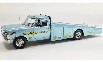 New Acme FORD F-350 RAMP TRANSPORTER 1970 1:18 Model Truck BLUE A1801421 KidBX - Immagine 1 di 4