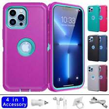 For Apple iPhone 13 Pro Max Mini Case Hybrid Rugged Hard Phone Cover+Accessories