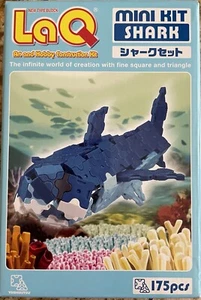 LaQ Shark Construction Toy Mini Kit Snap-on Plastic Tiles Made in Japan - Picture 1 of 12