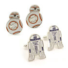 Star Wars BB-8 R2D2 Men's Cufflinks Wedding Groom Shirt Cuff Links Gifts