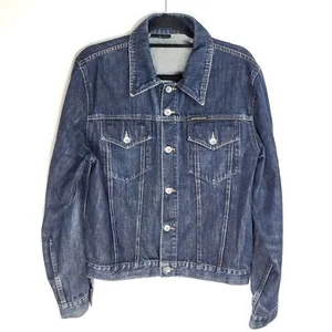 DKNY Men's Blue Denim Jacket Size L Vintage - Picture 1 of 8