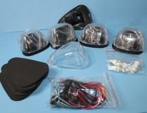 Lot 5 Wineits Cab Roof Marker Light Clear Lens Bulbs Base Wires F250 350 E450 - Bild 1 von 11