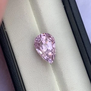 Natürlicher Kunzit, 10,7 Karat rosa Farbe Birnenschliff lose Edelstein - Afghanistan - Bild 1 von 9