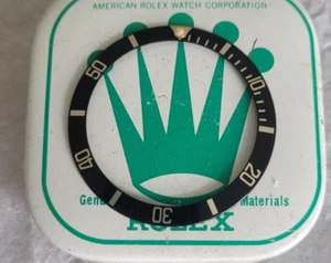vintage Rolex genuine black insert for Submariner 16613 16808 16618 - Picture 1 of 7