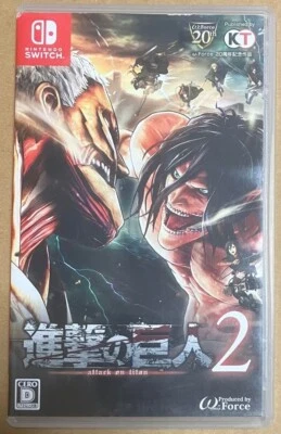 Nintendo Switch Shingeki no Kyojin 2 Attack on Titan Japanese Tested Genuine - Image 1 of 3