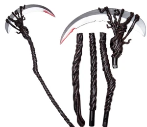 Super Deluxe Sense Erwachsene Halloween Sensenmann Requisite Kinder Kostüm Waffe - Bild 1 von 1