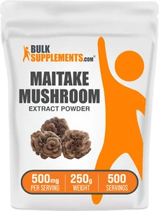 Polvo de extracto de hongo de maitake BulkSupplements - 500 mg por porción - Imagen 1 de 12