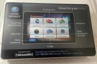 RAND MCNALLY OVERDRYVE  8 OD8 PRO LM TRUCK GPS 1 YEAR WАRRАNTY / EXCHANGE - Image 1 of 4