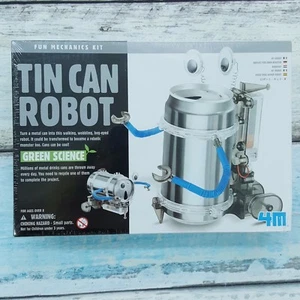 NEW 4M Tin Can Robot 3653 Fun Mechanics Kit Green Science Soda Recycling Project - Picture 1 of 8