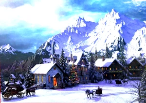 Eurographics Dominic Davison Rocky Mountain Christmas 1000 pcs Puzzle NEW Sealed - Picture 1 of 7