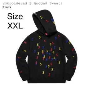 ✅EN MANO ✅ Sudadera Supreme Bordada S con Capucha - Negra Talla XXL XXLARGE 2XL - Imagen 1 de 6