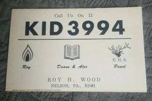 Rochester Pennsylvania - KID 3994 - CB Ham Radio QSL Card - Picture 1 of 1