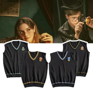 Kinder & Erwachsene Harry Potter Weste Kostüm Gryffindor Slytherin Party Cosplay - Bild 1 von 32