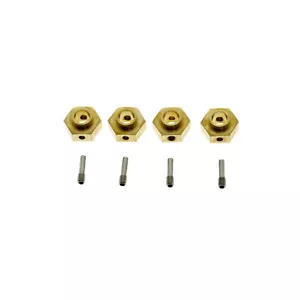 New 4* Brass 12MM Wheel Hex Extended Adapter For RC Car Axial SCX10 III AXI03007 - Picture 1 of 17