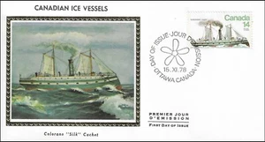 Northern Light Canada First Icebreaker Steam Ice Vessel Colorano Silk FDC 1978 - Picture 1 of 1