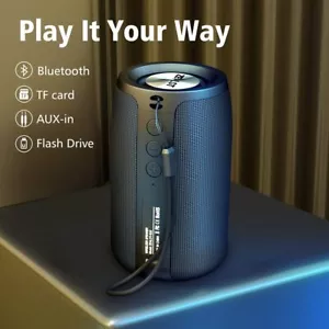 Waterproof Bluetooth 5.0 Wireless Speaker Outdoor Portable Loud Stereo Speakers - Picture 1 of 13