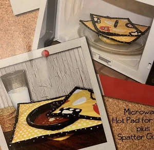 Hot Bowl Hot Pad Sewing Pattern With Splatter Guard Microwave Fabric Safe - Picture 1 of 3