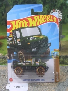 Hot Wheels Dirt Green Mercedes-Benz Unimog 1300L 1/10 HTB24 FNQHotwheels F2811 - Picture 1 of 6