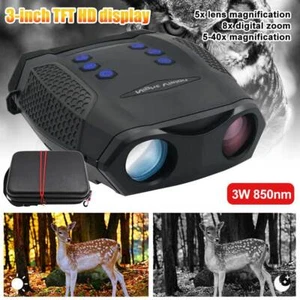Infrared Night Vision Goggles Hunting Binoculars 850nm 5-40X Zoom IR Video CAM - Picture 1 of 14
