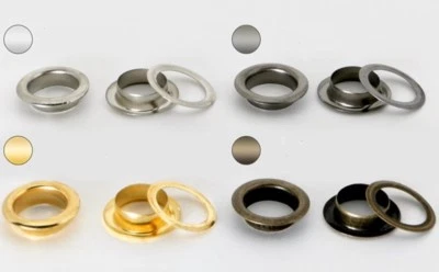 SHANGGONG IMP. & EXP. CO., LTD Ösen ROSTFREI , Messing ( Farbauswahl ) 4,5,6,8mm für Leder Stoff Gardine .