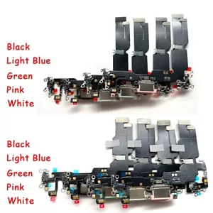 For iPhone 11 12 13 14 15 Mini Pro Max Charging Port Charger Dock Mic Flex Cable - Picture 1 of 41