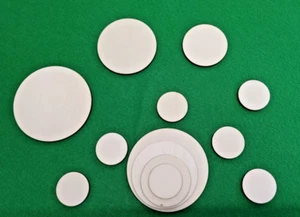 10 Sperrholzronde 4 mm dick, Scheibe, Holzscheibe 100 mm, Untersetzer - Bild 1 von 2