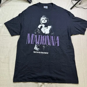 MADONNA WHOS THAT GIRL 1987 Tour VINTAGE Tee Size XL Hanes Tag Excellent - Picture 1 of 6