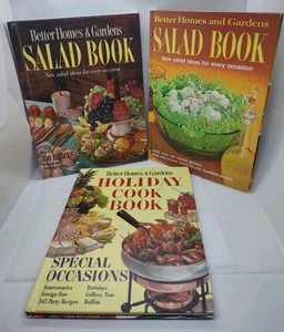 VTG Better Homes & Gardens - Lot of 3 - Salad, Salad & Holiday Cook Books - Picture 1 of 14