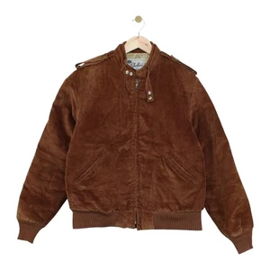 Chaqueta de Motociclista de Gamuza Lakeshire De Colección Para Hombre Talla M Marrón Hecha en EE. UU. Años 70 Cremallera Completa - Imagen 1 de 15