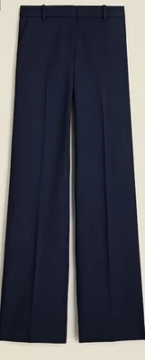 J.Crew Cropped Natalia pant in four-season stretch Size 4 Petite Navy Blue - Image 1 of 4