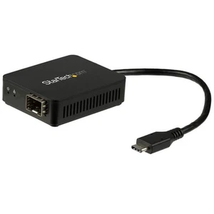 StarTech.com USB C to Fiber Optic Converter - Open SFP - 1000BASE-SX/LX - Window - Bild 1 von 4