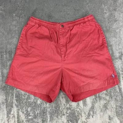 Vintage Polo Ralph Lauren Shorts Mens Size L Salmon Pony Drawstring Twill Preppy - Image 1 of 4