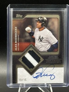 2025 Topps Series 2 ALEX RODRIGUEZ  FLAGSHIP PATCH AUTO SSP 13/15 JERSEY MATCH - Picture 1 of 2