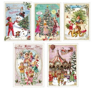 EDITION TAUSENDSCHÖN*Weihnachten*Nostalgie*Postkarte*Kinder& Schnee...A6 - Picture 1 of 6