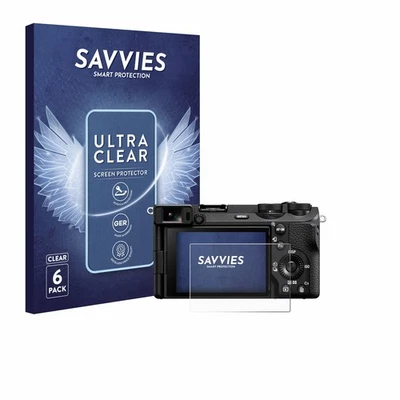 SAVVIES 6x Folie für Sony Alpha 6700 Schutzfolie Displayschutz Display Schutz Klar