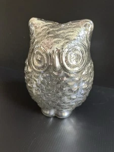 Mercury Glass Owl Candle Holder Vintage 8 in. - Picture 1 of 11