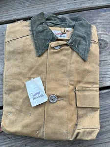 NOS! Vintage 1960 Duxbak Field Men's Jacket Canvas Duck Hunting Coat Corduroy 38 - Picture 1 of 5