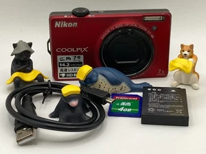 Nikon CoolPix S6000 Digicam Camera - RED English OK #n1132 - Picture 1 of 16