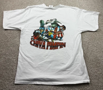 Camiseta De Colección Chivas Guadalajara Para Hombre Grande Blanco Pimpin Fútbol Fútbol Foto 1 de 4