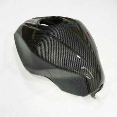 Black Carbon Fiber Fuel Gas Tank Cover Fairing For Kawasaki Ninja 300 2013-2017 - Image 1 of 4