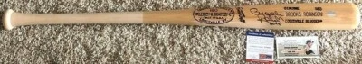 Brooks Robinson Signed Bat HOF 83 Inscribed Louisville Slugger PSA DNA COA - Image 1 of 3