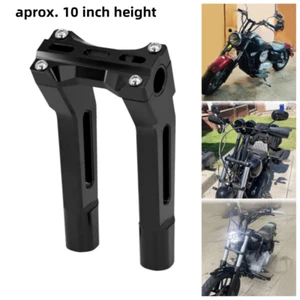 10" Handlebar Riser 1" 1.25" Bar Pullback Fit For Harley 08-13 XR 96-07 Touring - Picture 1 of 11