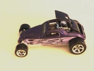 RUOTE CALDE 2000 MATTEL ""SOO0 FAST"" 1:64 VIOLA CON FIAMME - Foto 1 di 4