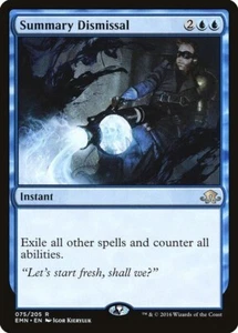 FOIL Summary Dismissal SP Eldritch Moon MTG Magic the Gathering Blue Eng Card - Picture 1 of 1