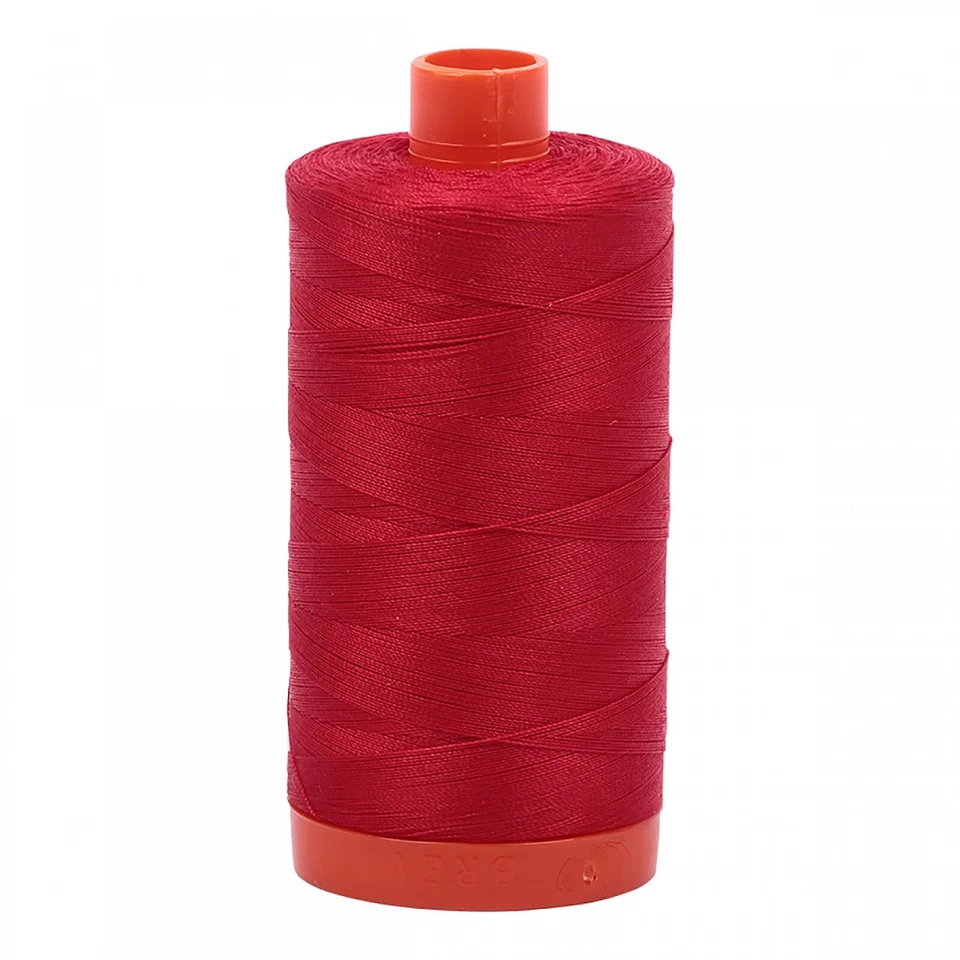 Aurifil Mako Cotton Thread Solid 50wt 1422yds Red - Image 1 of 1