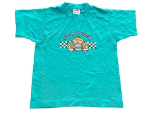 90’s New York Taxi Cab T-Shirt Single Stitch Youth 10-12 - Picture 1 of 10