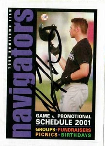 Calendario de juegos 2001 firmado a mano "Navigators" Drew Henson - Imagen 1 de 1